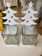 2 Kerstboom Waxinelichtjes Houders - Sfeervol, Diversen, Kerst, Ophalen