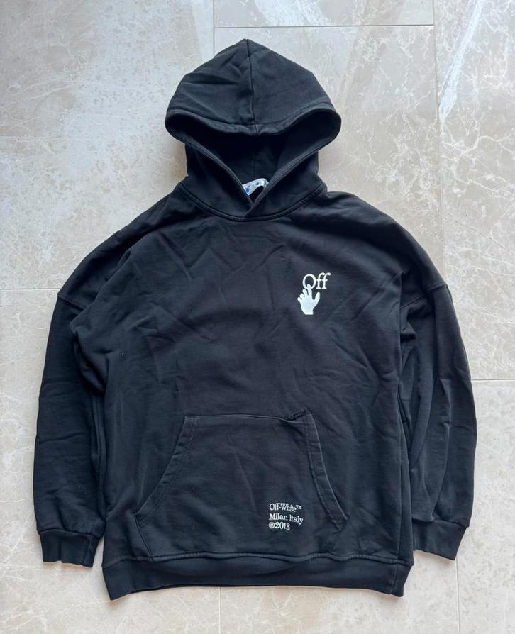Off-White Caravaggio Arrow Hoodie, Kleding | Heren, Truien en Vesten, Zo goed als nieuw, Maat 56/58 (XL), Zwart, Ophalen of Verzenden