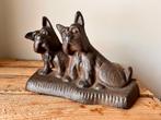 antieke gietijzer deurstopper Schotse hondjes vintage retro, Verzenden, Zo goed als nieuw