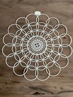 Vintage ronde, witte, plastic doily van Tupperware 30cm, Ophalen of Verzenden, Zo goed als nieuw