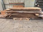 Eiken schaaldelen/tafelbladen - gedroogd en rustiek, Doe-het-zelf en Verbouw, Hout en Planken, Ophalen, Eiken, Zo goed als nieuw