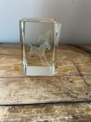 Paardensport prijs trophee glas 1x beschikbaar voor biedingen