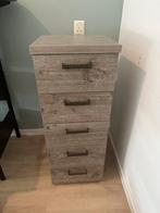 Ladekast grijs-bruin, 5 laden of meer, Ophalen, Gebruikt, 25 tot 50 cm