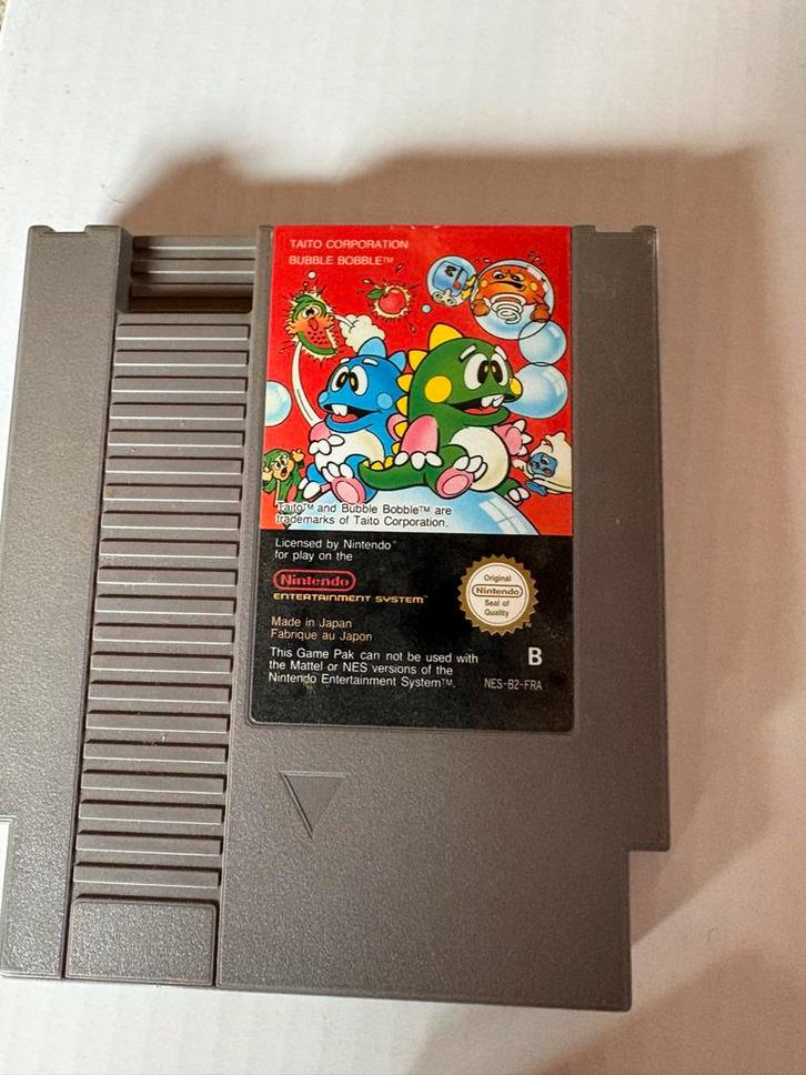 Bubble Bobble - Nintendo NES - Klassieker!, Spelcomputers en Games, Games | Nintendo NES, Gebruikt, Platform, 2 spelers, Vanaf 3 jaar