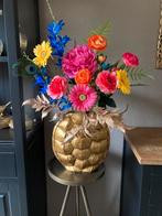 Vaas Turtle met Prachtige Zijden bloemen Set Nu 100,00, Ophalen of Verzenden, Nieuw