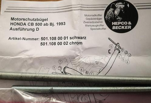 Motorbeschermingsbeugel bevest.set Honda CB 500 ab Bj. 1993., Motoren, Onderdelen | Honda, Ophalen of Verzenden