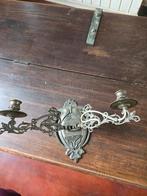 Dubbele pianokandelaar jugendstil., Antiek en Kunst, Antiek | Kandelaars, Ophalen of Verzenden, Koper of Brons