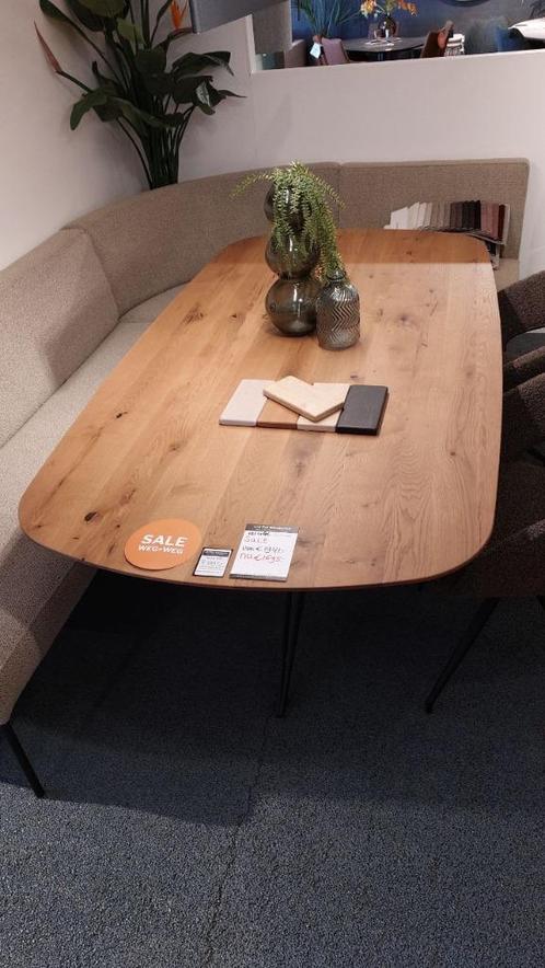 deensovale eettafel warm eiken van merk nouvion 200x105x76,5, Huis en Inrichting, Complete eetkamers, Nieuw, Ophalen