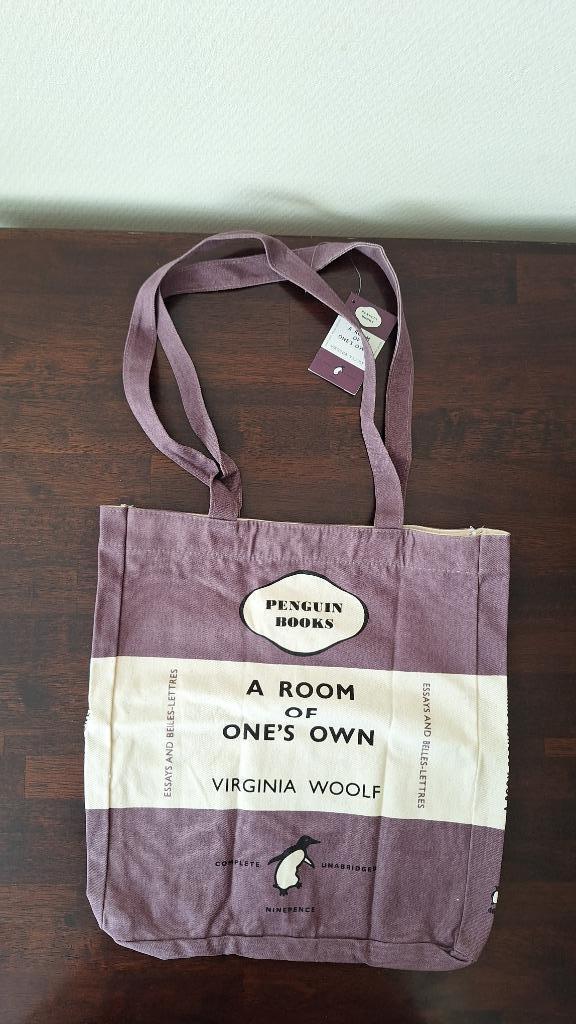 Penguin boekentas Virginia Woolf A Room of One's Own paars, Boeken, Overige Boeken, Nieuw, Ophalen of Verzenden