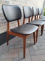 Vintage eetkamerstoelen, Huis en Inrichting, Stoelen, Ophalen, Zwart, Scandinavisch, Zo goed als nieuw