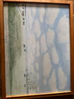 Hollands landschap aquarel van Fred Landsman 1972, Ophalen