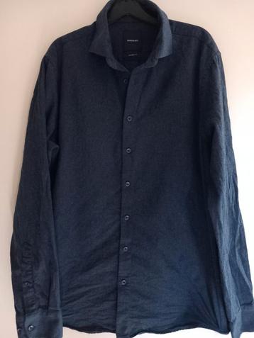 Tresanti herenbloes tailored fit 15 1/2 of maat 39 grijs  beschikbaar voor biedingen