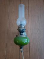 Jaren 70 Vintage Wandlamp met Groene Bol, Antiek en Kunst, Antiek | Glas en Kristal, Ophalen