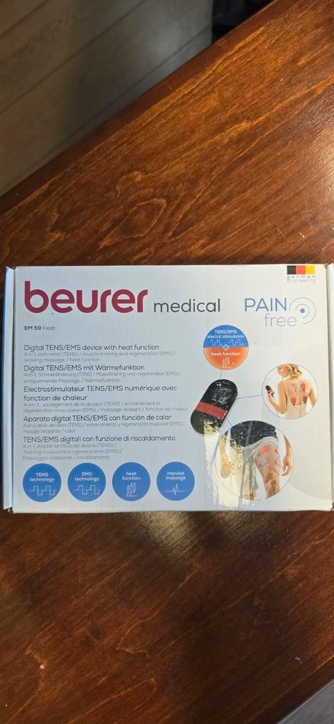Beurer EM 59 Heat TENS/EMS - Nieuw in doos, Sport en Fitness, Massageproducten, Nieuw, Apparaat, Ophalen of Verzenden