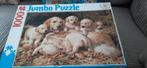 Jumbo puzzel golden retrievers 1000 stuks goede staat, Ophalen of Verzenden, Zo goed als nieuw