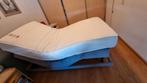 Te koop 1 grijze persoons electrisch bed met hoofdbord, Huis en Inrichting, Slaapkamer | Matrassen en Bedbodems, 90 cm, Eenpersoons