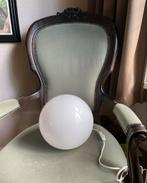 Witte Bol Tafellamp, Huis en Inrichting, Lampen | Tafellampen, Ophalen of Verzenden, Zo goed als nieuw, Glas, Minder dan 50 cm