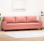 Driezitsbank-210-cm-fluweel-roze, Variato store, 2441EA, Nieuw, Ophalen of Verzenden