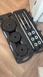 Halterset 50kg domyos, Ophalen, Zo goed als nieuw, Halterset