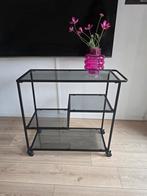 Trolley zwarte Leona WOOOD, Huis en Inrichting, Ophalen, Zo goed als nieuw