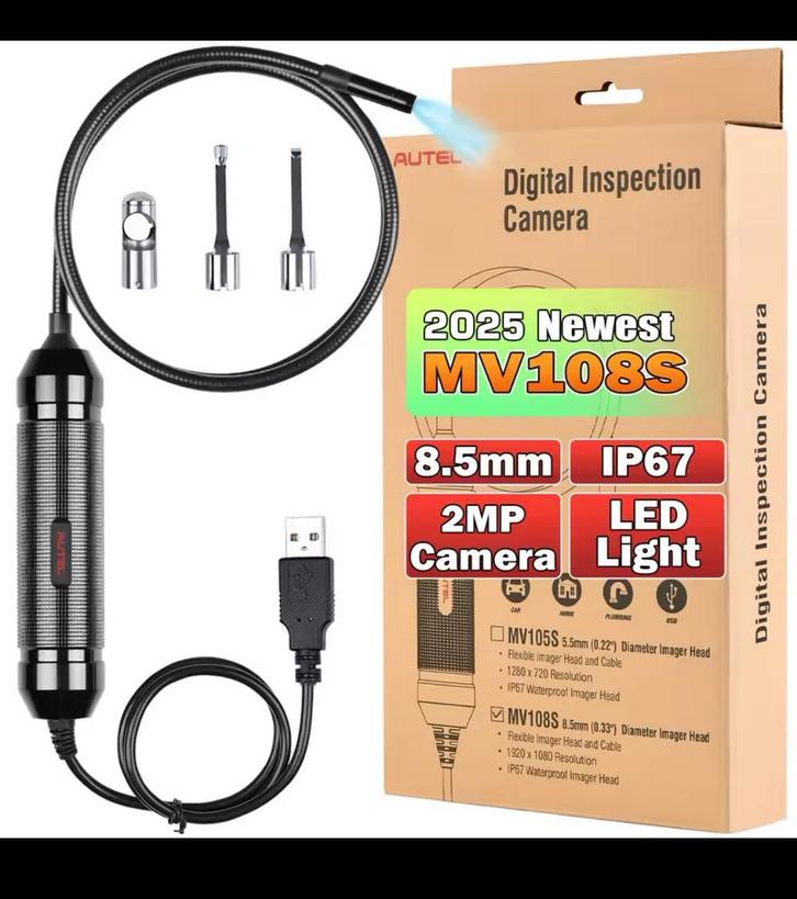 Autel mv108S video scope, Auto diversen, Autogereedschap, Ophalen of Verzenden