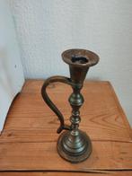 Prachtig koperen kandelaar met handvat, Antiek en Kunst, Ophalen of Verzenden, Koper of Brons