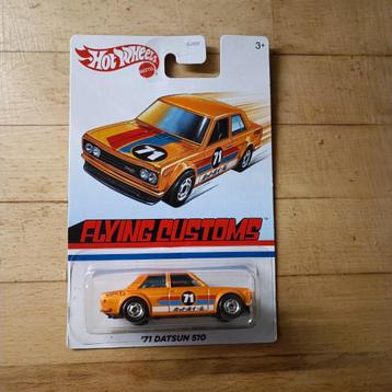 HOT WHEELS FLYING CUSTOM 71 DATSUN 510 beschikbaar voor biedingen