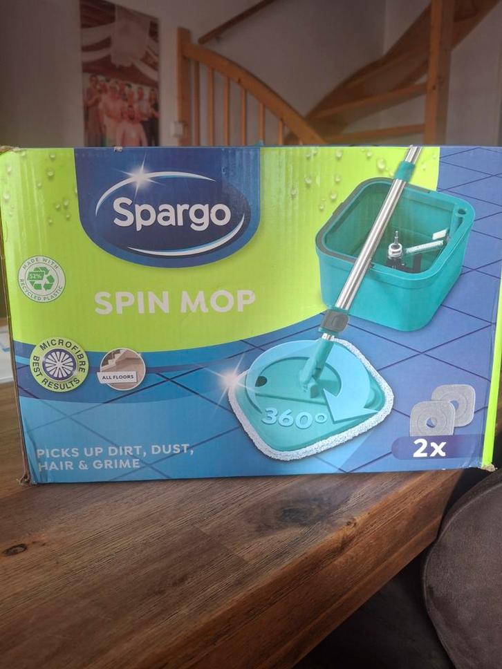Spargo Spin Mop - Nieuw in doos!, Huis en Inrichting, Schoonmaakartikelen, Mop of Dweil, Ophalen of Verzenden