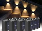 Acht wandlampjes voor buiten op zonne energie, Tuin en Terras, Buitenverlichting, Ophalen of Verzenden, Zo goed als nieuw