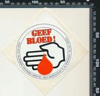 Sticker: Rode Kruis Bloedbank Groningen Drenthe, Ophalen of Verzenden, Zo goed als nieuw, Bedrijf of Vereniging