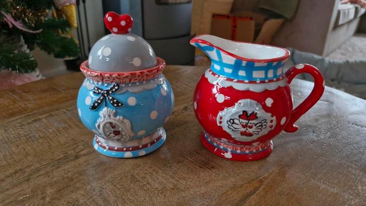 Studio Koekepeer Suikerpot en Melkkan Set, Huis en Inrichting, Keuken | Servies, Zo goed als nieuw, Overige typen, Overige stijlen