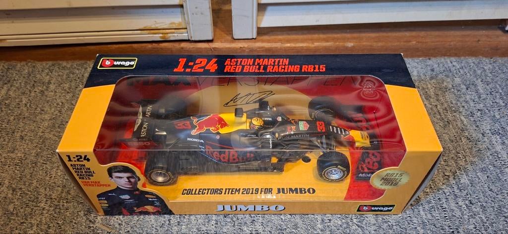 Max Verstappen raceauto's, 1:24 limited & collector, Ophalen of Verzenden, Zo goed als nieuw, Bburago