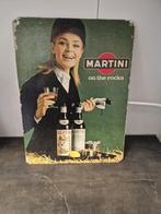 Martini On the rocks  Oude kartonnen Reclamebord, Verzamelen, Merken en Reclamevoorwerpen, Ophalen of Verzenden, Gebruikt, Reclamebord