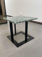 Marmeren Bijzettafel - Verde Alpi, Ophalen, Minder dan 55 cm, Vierkant, Zo goed als nieuw