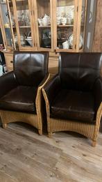 Loom stoelen 6 stuks, Ophalen of Verzenden, Zo goed als nieuw, Bruin