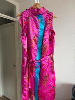 Chinees jurkje roze blauw - Carnaval of verkleedpartij, Kleding | Dames, Maat 46/48 (XL) of groter, Ophalen of Verzenden, Zo goed als nieuw