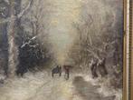 Klassiek schilderij "winterlandschap" gesign. Apol [Louis ?], Antiek en Kunst, Ophalen of Verzenden