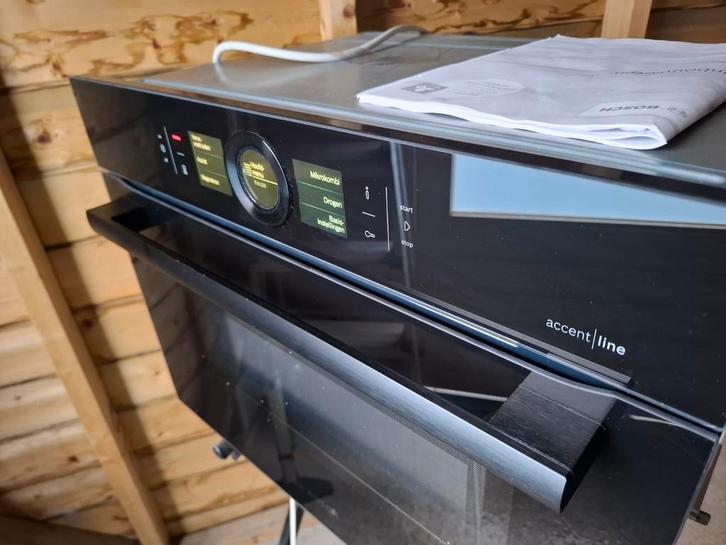 Inbouw combioven Bosch serie 8 accent line 45cm hoog izgst!, Witgoed en Apparatuur, Ovens, Zo goed als nieuw, Inbouw, Oven met grill