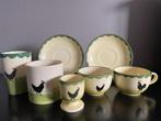 Zeller keramiek servies met zwarte kip, Antiek en Kunst, Antiek | Servies compleet, Ophalen of Verzenden