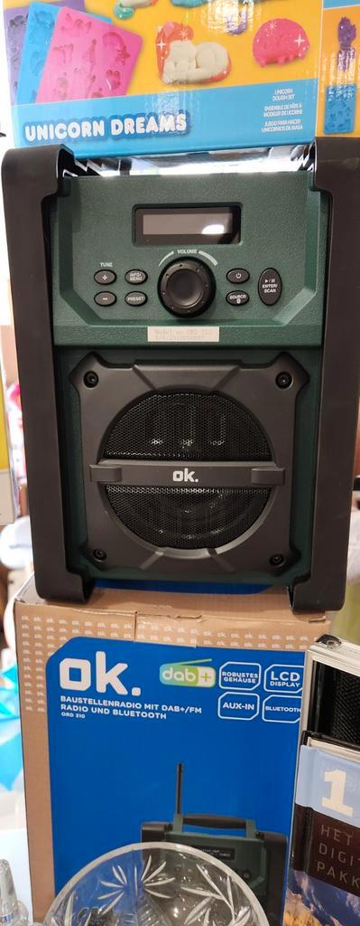 OK. ORD 310 Bouwradio DAB+/FM Bluetooth, Audio, Tv en Foto, Radio's, Zo goed als nieuw, Bouwradio, Ophalen of Verzenden