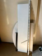 Wandrail metaal met plankhouders en meubelpanelen wit 20 cm, Huis en Inrichting, Woonaccessoires | Wandplanken en Boekenplanken