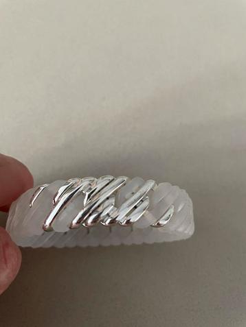 wit/frosted silicone/RVS nano pixel armband THE RUBZ beschikbaar voor biedingen