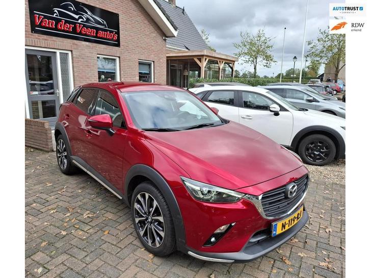 Mazda CX-3 2.0 SkyActiv-G 120 GT-M. Stoelverw. leder, navi,, Auto's, Mazda, Bedrijf, Te koop, CX-3, ABS, Achteruitrijcamera, Adaptive Cruise Control