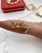 Gepersonaliseerde NaamKetting Goud/Zilver Uw eigen Naam!!, Verzenden, Nieuw, Goud, Overige materialen