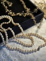 Parelketting, Parelsnoer met sluiting, lengte 60 cm, Ophalen, Nieuw, Wit, Overige materialen