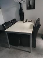 Design Eettafel (Hoogglans wit) zonder stoelen, Huis en Inrichting, Tafels | Eettafels, Ophalen, 100 tot 150 cm, 50 tot 100 cm