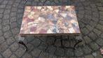 Antieke set van 3 bijzettafels met marmeren blad, Antiek en Kunst, Antiek | Meubels | Tafels, Ophalen
