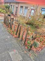 Houten Paaltjes - Tuinafscheiding, Tuin en Terras, Ophalen, Gebruikt, Hout, Overige typen