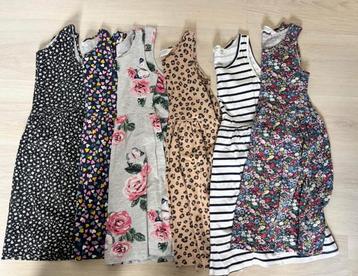 Set van 6 zomerjurkjes – maat 122 beschikbaar voor biedingen