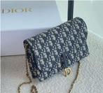 DIOR DIOR Saddle series Oblique oubole overprint ketting sch, Ophalen of Verzenden, Nieuw, Shopper